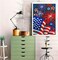 DIY 4th of July Diamond Painting Kits For Adults Patriotic,Diamond Art by Number Kit Celebrate American Flag Crystal Embroidery Beginner Arts Full Round Drill Crafts Home Wall Decor Gifts 12X16in